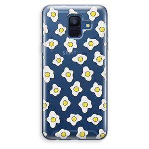 CaseCompany Spiegeleitjes: Samsung Galaxy A6 (2018) Transparant Hoesje