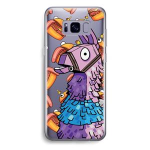 CaseCompany Loot Burger: Samsung Galaxy S8 Plus Transparant Hoesje