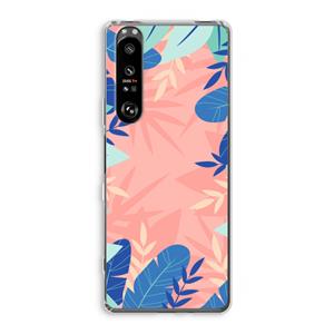 CaseCompany Tropisch: Sony Xperia 1 III Transparant Hoesje