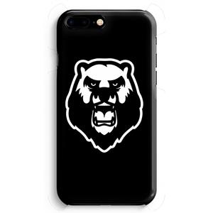 CaseCompany Angry Bear (black): iPhone 8 Plus Volledig Geprint Hoesje