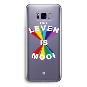 CaseCompany Het Leven Is Mooi: Samsung Galaxy S8 Plus Transparant Hoesje