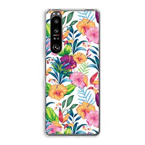 CaseCompany Tropisch 2: Sony Xperia 1 III Transparant Hoesje