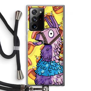 CaseCompany Loot Burger: Samsung Galaxy Note 20 Ultra / Note 20 Ultra 5G Transparant Hoesje met koord