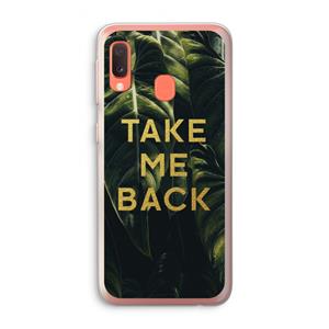 CaseCompany Take me back: Samsung Galaxy A20e Transparant Hoesje