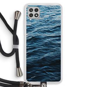 CaseCompany Oceaan: Samsung Galaxy A22 4G Transparant Hoesje met koord