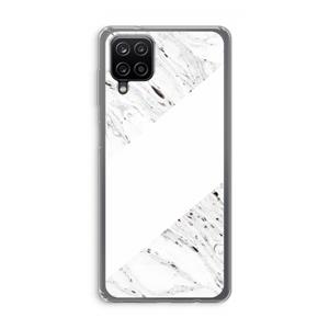 CaseCompany Biggest stripe: Samsung Galaxy A12 Transparant Hoesje