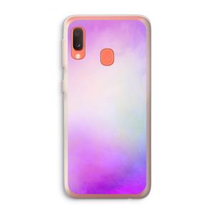 CaseCompany Clouds pastel: Samsung Galaxy A20e Transparant Hoesje