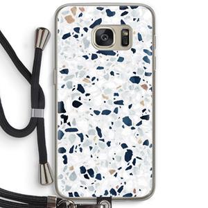 CaseCompany Terrazzo N°1: Samsung Galaxy S7 Transparant Hoesje met koord