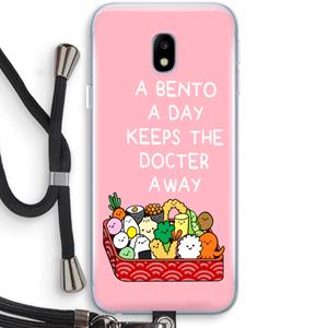 CaseCompany Bento a day: Samsung Galaxy J3 (2017) Transparant Hoesje met koord