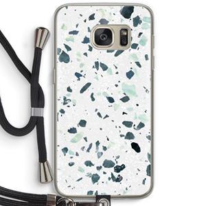 CaseCompany Terrazzo N°2: Samsung Galaxy S7 Transparant Hoesje met koord
