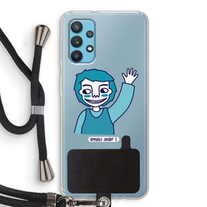 CaseCompany Zwaai: Samsung Galaxy A32 4G Transparant Hoesje met koord
