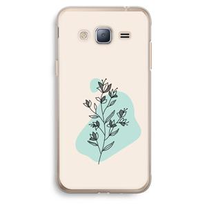 CaseCompany Violets are blue: Samsung Galaxy J3 (2016) Transparant Hoesje