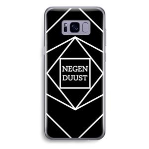 CaseCompany Negenduust geometrisch: Samsung Galaxy S8 Plus Transparant Hoesje