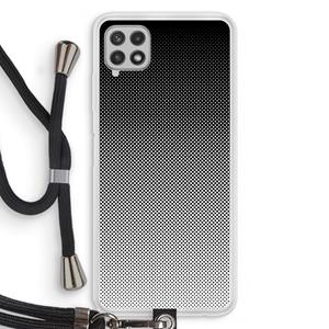 CaseCompany Musketon Halftone: Samsung Galaxy A22 4G Transparant Hoesje met koord