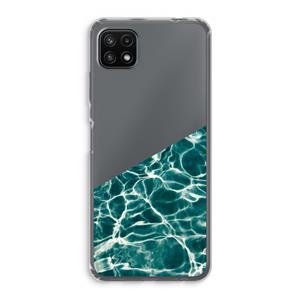 CaseCompany Weerkaatsing water: Samsung Galaxy A22 5G Transparant Hoesje