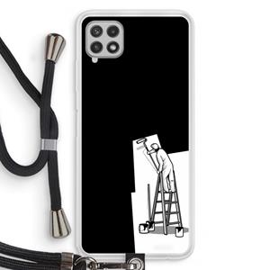 CaseCompany Musketon Painter: Samsung Galaxy A22 4G Transparant Hoesje met koord
