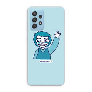 CaseCompany Zwaai: Samsung Galaxy A73 Transparant Hoesje