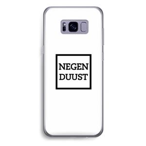 CaseCompany Negenduust vierkant: Samsung Galaxy S8 Plus Transparant Hoesje