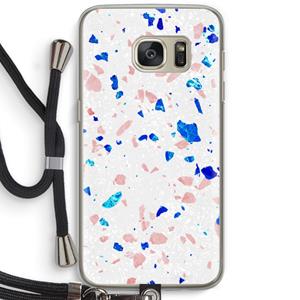 CaseCompany Terrazzo N°6: Samsung Galaxy S7 Transparant Hoesje met koord