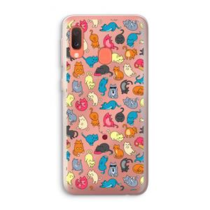 CaseCompany Kleurrijke katten: Samsung Galaxy A20e Transparant Hoesje