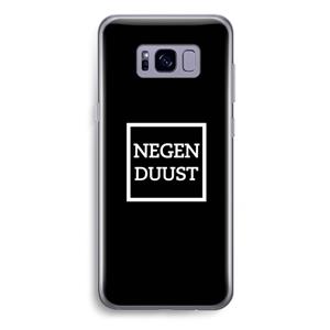 CaseCompany Negenduust black: Samsung Galaxy S8 Plus Transparant Hoesje