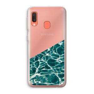 CaseCompany Weerkaatsing water: Samsung Galaxy A20e Transparant Hoesje