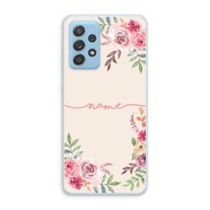 CaseCompany Rozen: Samsung Galaxy A73 Transparant Hoesje