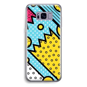 CaseCompany Pop Art #1: Samsung Galaxy S8 Plus Transparant Hoesje