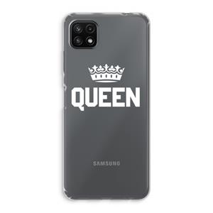 CaseCompany Queen zwart: Samsung Galaxy A22 5G Transparant Hoesje