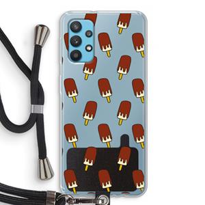 CaseCompany Yummy: Samsung Galaxy A32 4G Transparant Hoesje met koord