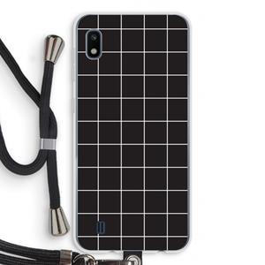 CaseCompany Rooster 2: Samsung Galaxy A10 Transparant Hoesje met koord