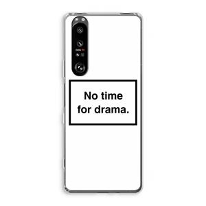 CaseCompany No drama: Sony Xperia 1 III Transparant Hoesje