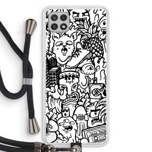 CaseCompany Vexx Mixtape #2: Samsung Galaxy A22 4G Transparant Hoesje met koord