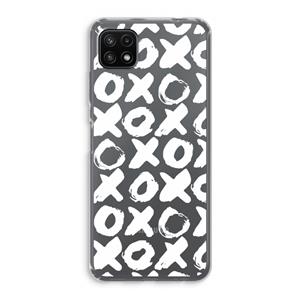 CaseCompany XOXO: Samsung Galaxy A22 5G Transparant Hoesje