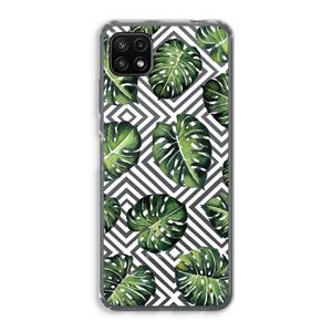 CaseCompany Geometrische jungle: Samsung Galaxy A22 5G Transparant Hoesje