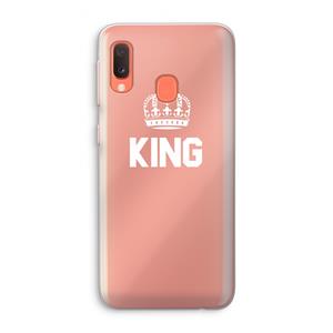 CaseCompany King zwart: Samsung Galaxy A20e Transparant Hoesje