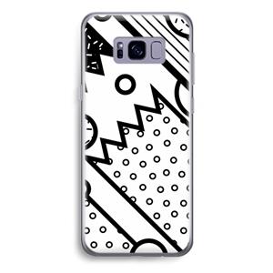 CaseCompany Pop Art #4: Samsung Galaxy S8 Plus Transparant Hoesje