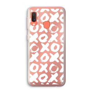 CaseCompany XOXO: Samsung Galaxy A20e Transparant Hoesje