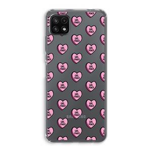 CaseCompany GIRL POWER: Samsung Galaxy A22 5G Transparant Hoesje