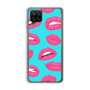 CaseCompany Bite my lip: Samsung Galaxy A12 Transparant Hoesje