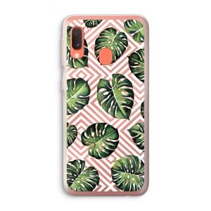 CaseCompany Geometrische jungle: Samsung Galaxy A20e Transparant Hoesje