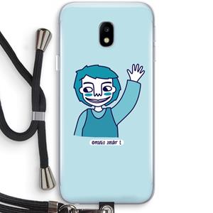 CaseCompany Zwaai: Samsung Galaxy J3 (2017) Transparant Hoesje met koord