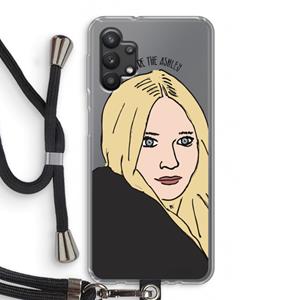 CaseCompany Ashley: Samsung Galaxy A32 5G Transparant Hoesje met koord