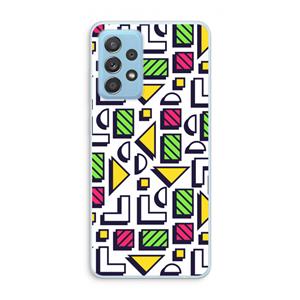 CaseCompany 8-bit N°4: Samsung Galaxy A73 Transparant Hoesje