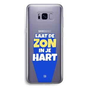 CaseCompany Laat de zon in je hart: Samsung Galaxy S8 Plus Transparant Hoesje