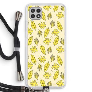 CaseCompany Herfst: Samsung Galaxy A22 4G Transparant Hoesje met koord