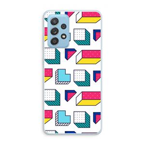 CaseCompany 8-bit N°7: Samsung Galaxy A73 Transparant Hoesje