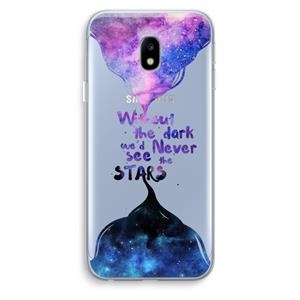 CaseCompany Stars quote: Samsung Galaxy J3 (2017) Transparant Hoesje