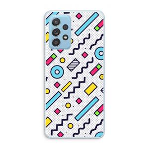 CaseCompany 8-bit N°8: Samsung Galaxy A73 Transparant Hoesje