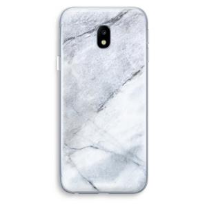 CaseCompany Witte marmer: Samsung Galaxy J3 (2017) Transparant Hoesje